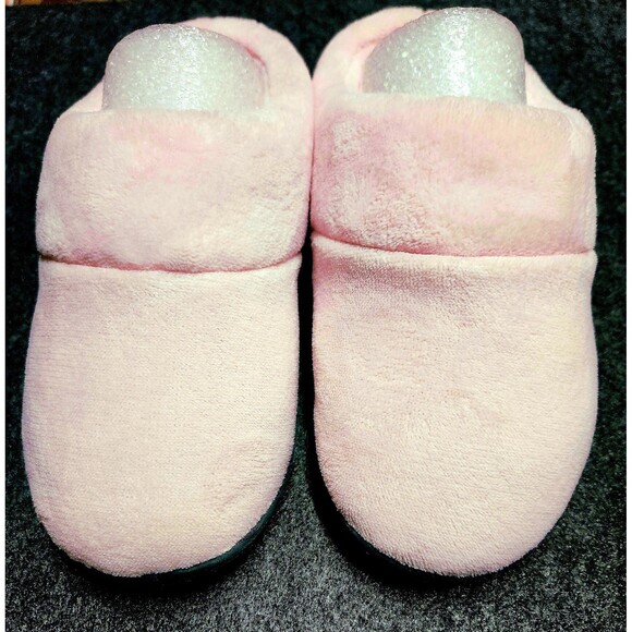 ISOTONER Eco Comfort hoodback Women's Slippers Memory Foam PINK Size 7.5-8 - Picture 2 of 15